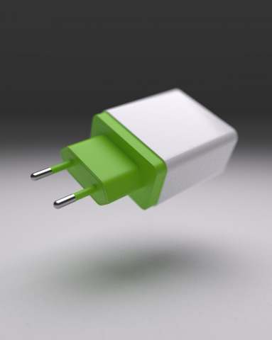 моделлинг и рендер USB зарядки