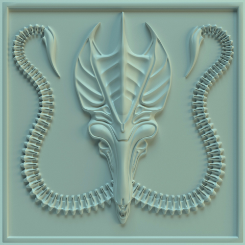 Wall tile Alien Queen