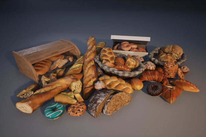 Food props: Bakery