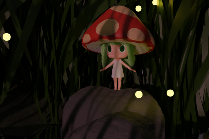 нимфа на закате