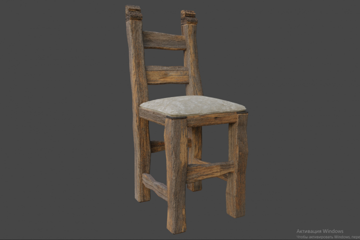 3д модель стула