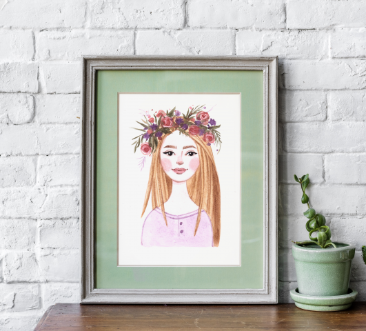 Иллюстрация в технике акварель