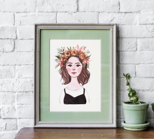 Иллюстрация в технике акварель