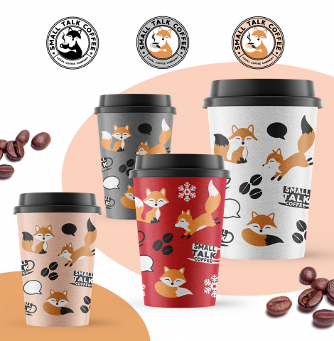 Разработка стаканчиков для Small Talk Coffee