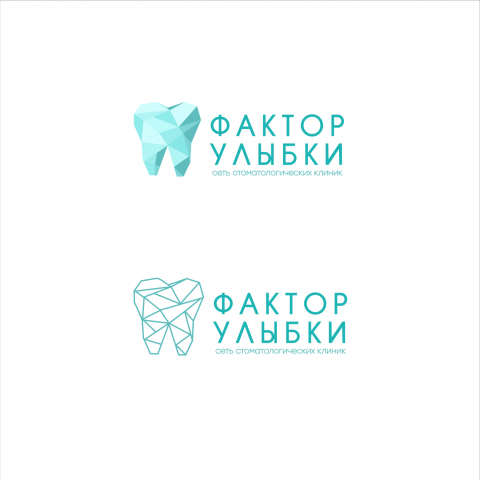 Разработка логотипа для cети стоматологии Фактор Улыбки