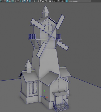Low-Poly(блокинг)