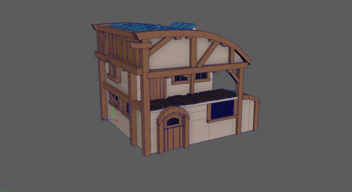 Low-Poly домик