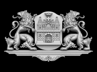 Герб Риги, 3d модель