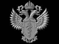Герб ФСКН, 3d модель