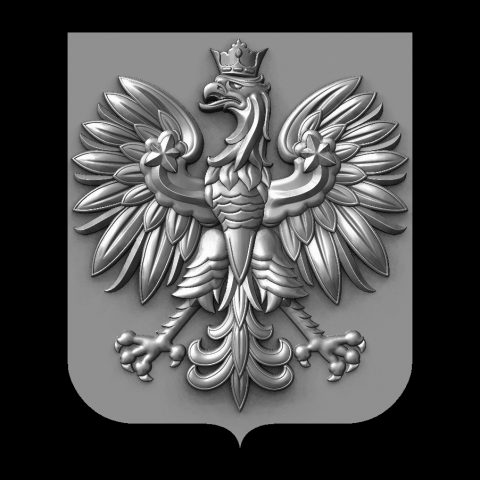 Герб Польши, 3d модель