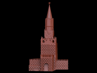 Спасская башня Московского кремля, 3d модель