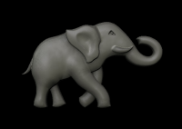 Слон, 3d модель