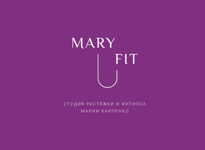 Логотип для студии растяжки Mary Fit