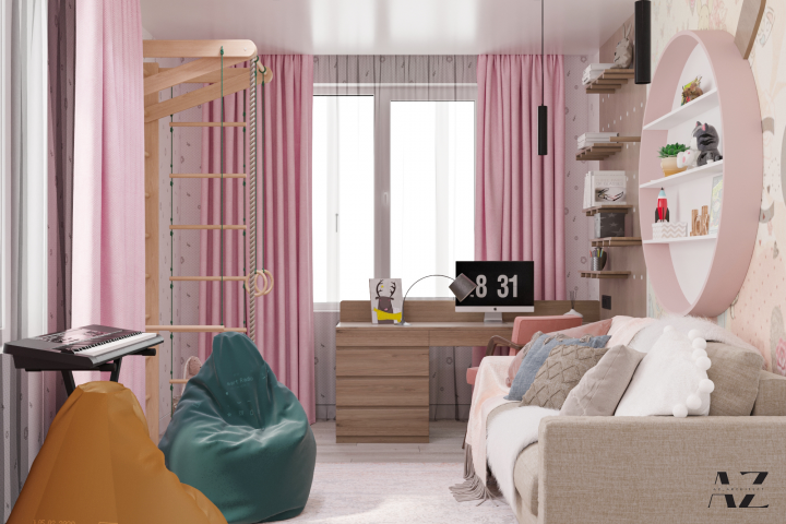 Дизайн детской спальной комнаты