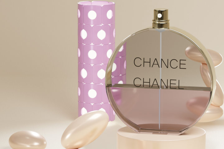 3д модель духов Chanel Chance