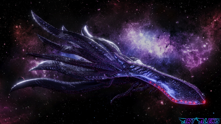 spaceship with tentacles