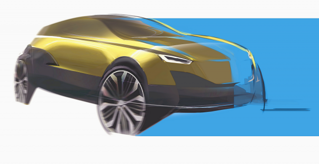 Диплом Tesla Electric SUV Sketch