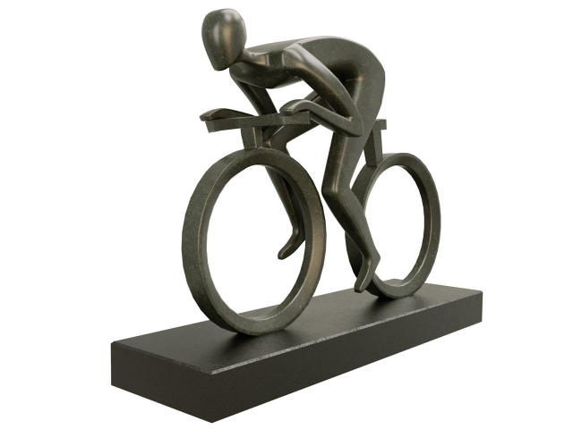 Дизайнерская статуэтка велосипедиста.