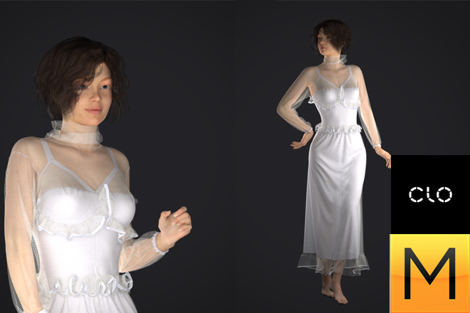 White dress.