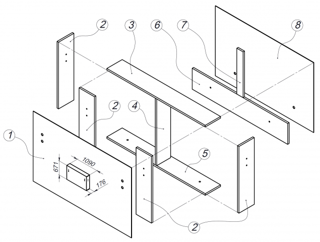 Чертеж изголовья