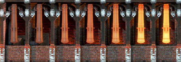 Metallurgy Scene for Moscow Circle of Light Festival