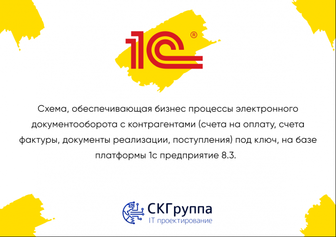 Схема, обеспечивающая бизнес процессы электронного документообор