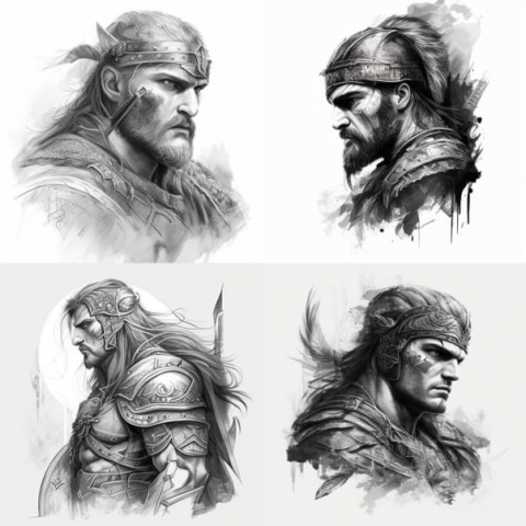 Эскизы тату викингов