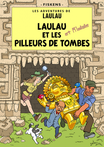 Иллюстрация в стиле комиксов про Тинтина