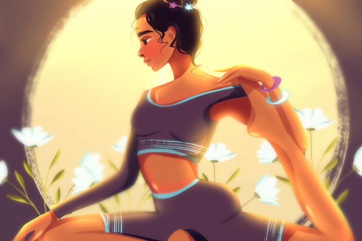 Сюжетная иллюстрация «Йога»