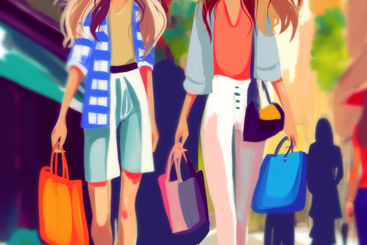 Сюжетная иллюстрация в стиле fashion