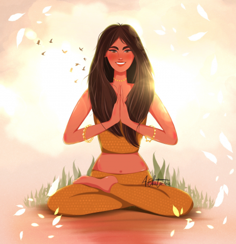 Иллюстрация "Йога"
