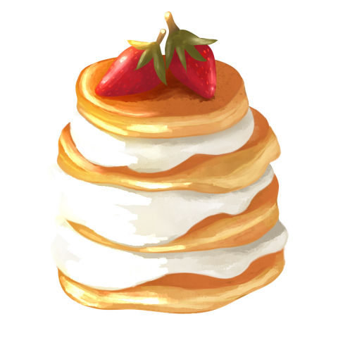 Иллюстрация Еда/панкейк