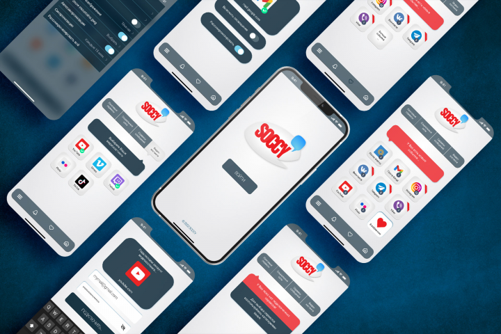 Дизайн приложения по управлению соц. сетями