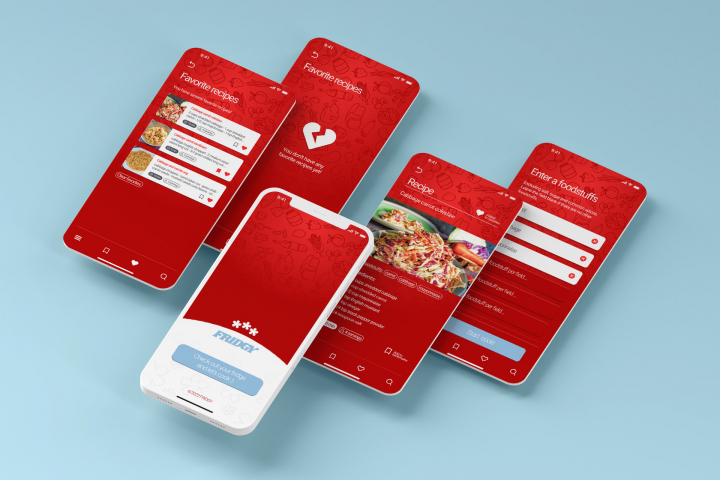 Дизайн приложения по готовке и рецептам