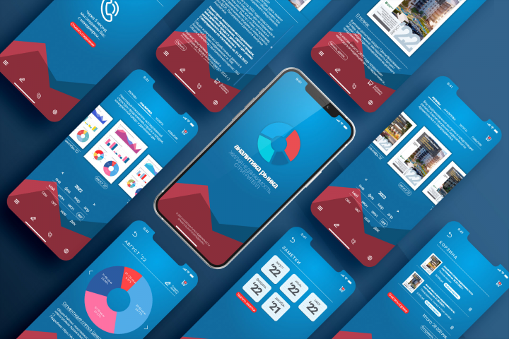 Дизайн приложения по аналитике рынка недвижимости