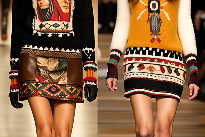 Дизайн коллекции женской одежды: Осень-Зима, тема - "Индейцы"