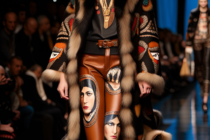 Дизайн коллекции женской одежды: Осень-Зима, тема - "Индейцы"