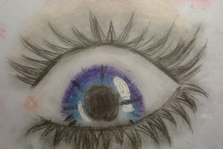 Первая работа с пастелью