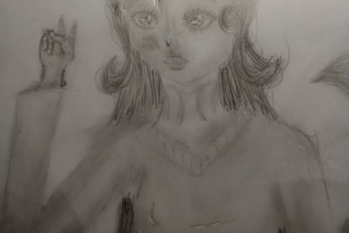 Мой персонаж, нарисованный в стиле «Графика»