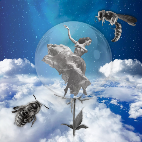 Коллаж в стиле сюрреализм