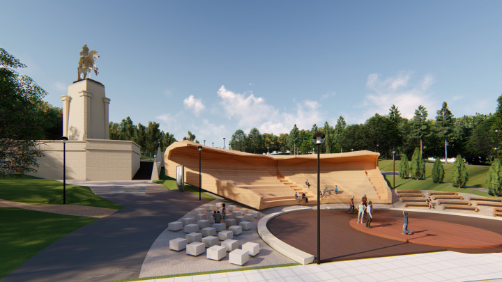 Ладщафт, объемное проектирование, рендринг.