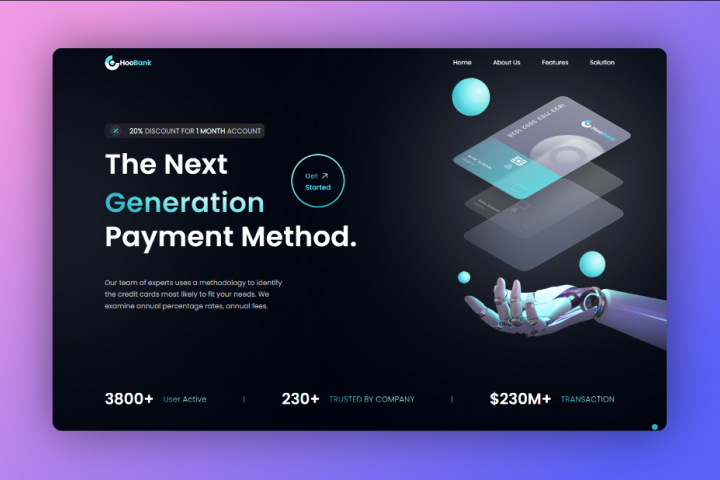 Лендинг "HooBank"