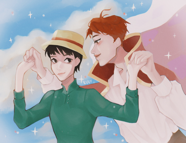 Yoongi and Hoseok aka Sophie and Howl