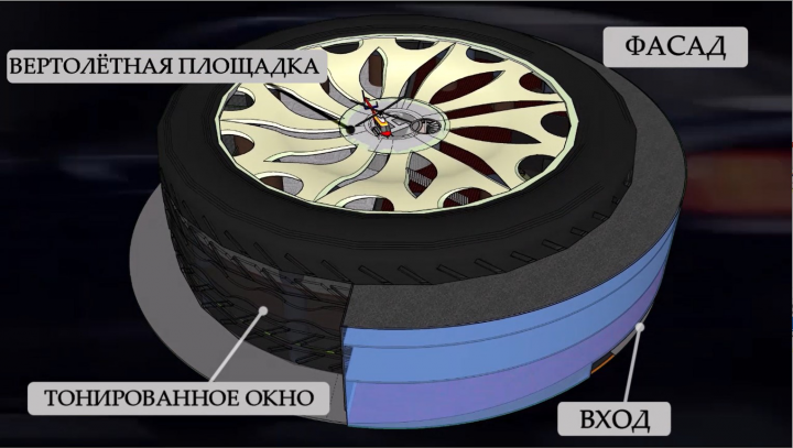 Проект зD модель Авто салон \ Клуб \ ТЦ