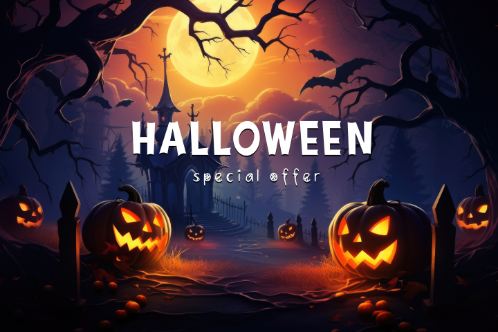 Баннер на тему Хеллоуин