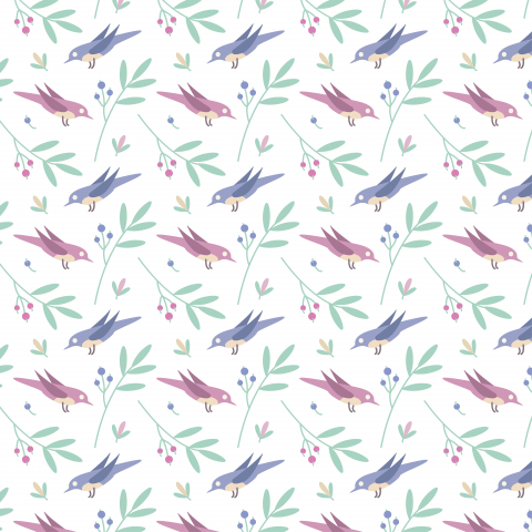 Bird`s seamless pattern