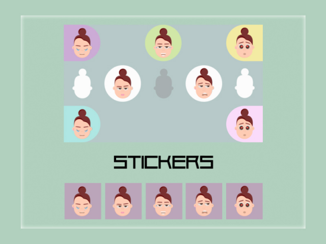 Стикеры эмоции