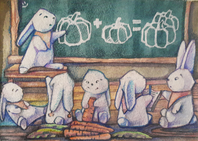 "Школа" из серии "Жизнь кроликов"