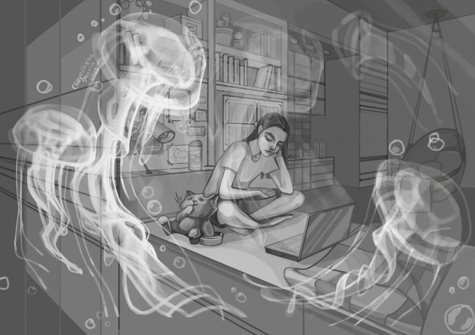 "Каждый смотрит свой фильм" из серии "Подводная станция"