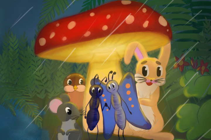 Иллюстрация к книге "Грибок-теремок"